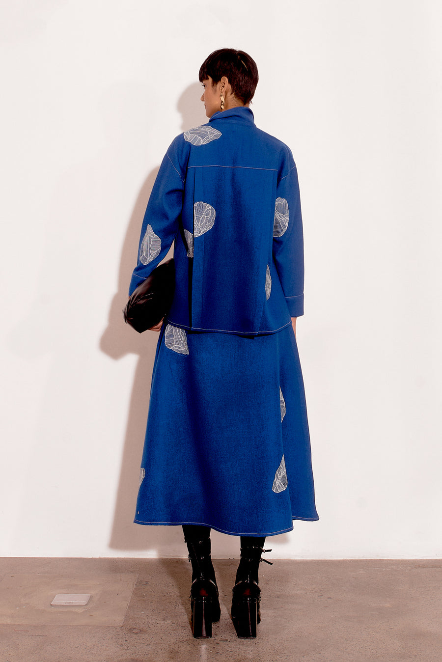 Laine Merino Wool Embroidered Skirt