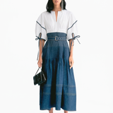 Candy Denim Dress - Ivory