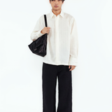 Mercer Embroidered Shirt - Ivory