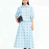 Guilia Sequin Shirt - Blue