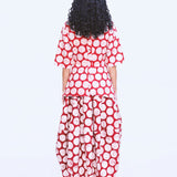 Twist Form Batik Top - Red