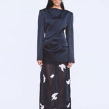 Eira Embellished Skirt - Black