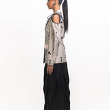 Lamar Sequins Blazer - Silver