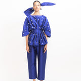 Jennifer Sequins Top - Cerulean Blue
