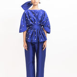 Jennifer Sequins Top - Cerulean Blue