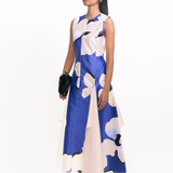 Silver Night Dress - Cerulean Blue