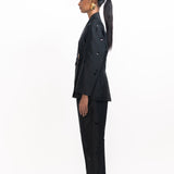 Lamar Sequins Blazer - Black