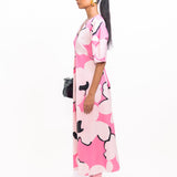 Tokyo Dress - Pink & Ivory
