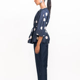 Aloe Sequins Pants - Navy