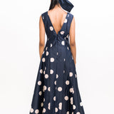 Silver Night Dress - Navy