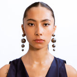 Circle of life - Ball Earrings - Black