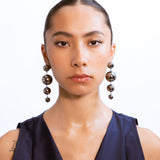 Circle of life - Ball Earrings - Black