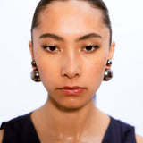 Circle of Life Earrings - Black