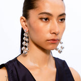 Circular String Earrings - Silver