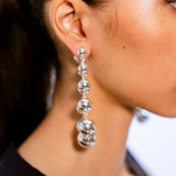 Circular String Earrings - Silver