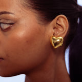Heart Earrings - Gold