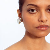 Heart Earrings - Silver
