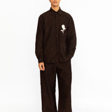 Cedric Applique Shirt - Black