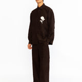 Cedric Applique Shirt - Black