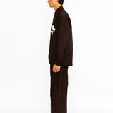 Cedric Applique Shirt - Black