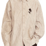 Cedric Applique Shirt - Silver