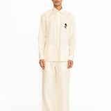 Cedric Applique Shirt - Ivory