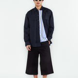 Hidden Stripe Placket Shirt