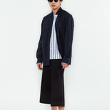 Hidden Stripe Placket Shirt