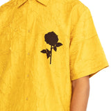 Oleander Applique Shirt - Yellow