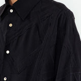 Elric Applique Shirt - Black