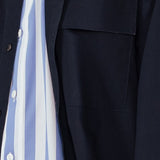 Hidden Stripe Placket Shirt