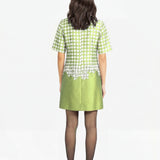Katya Embroidered Dress - Mint