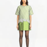 Katya Embroidered Dress - Mint