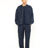 Rudolph Ruched Linen Bomber