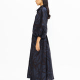 Celestial Applique Dress - Black and Midnight Blue