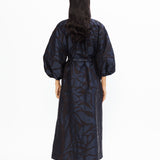 Celestial Applique Dress - Black and Midnight Blue