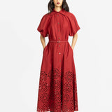 Simone Dress - Maroon