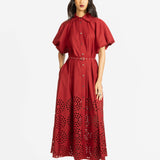 Simone Dress - Maroon
