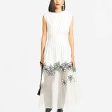 Caelis Embroidered Dress - Ivory