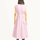 Rift Checkered Dress - Pink