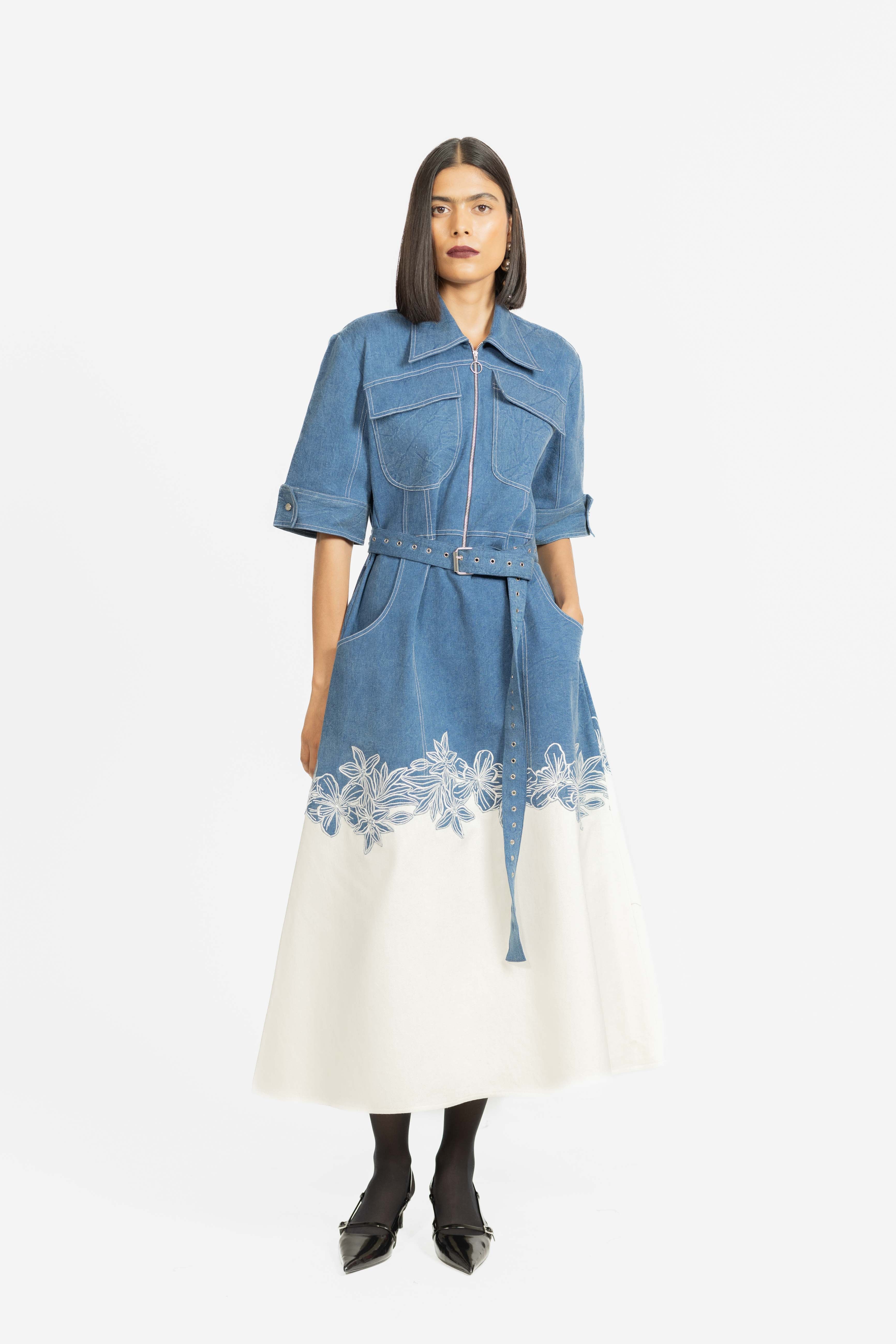 lovebirds denim dress Glint Denim Dress Lovebirds