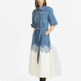 Draft Embroidered Dress