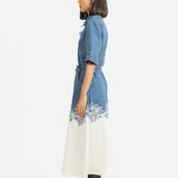 Draft Embroidered Dress