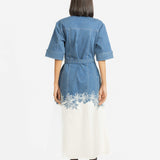 Draft Embroidered Dress