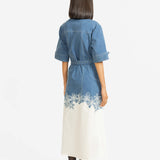 Draft Embroidered Dress