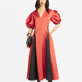 Siam Linen Dress - Rust - SALE
