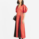Siam Linen Dress - Rust - SALE