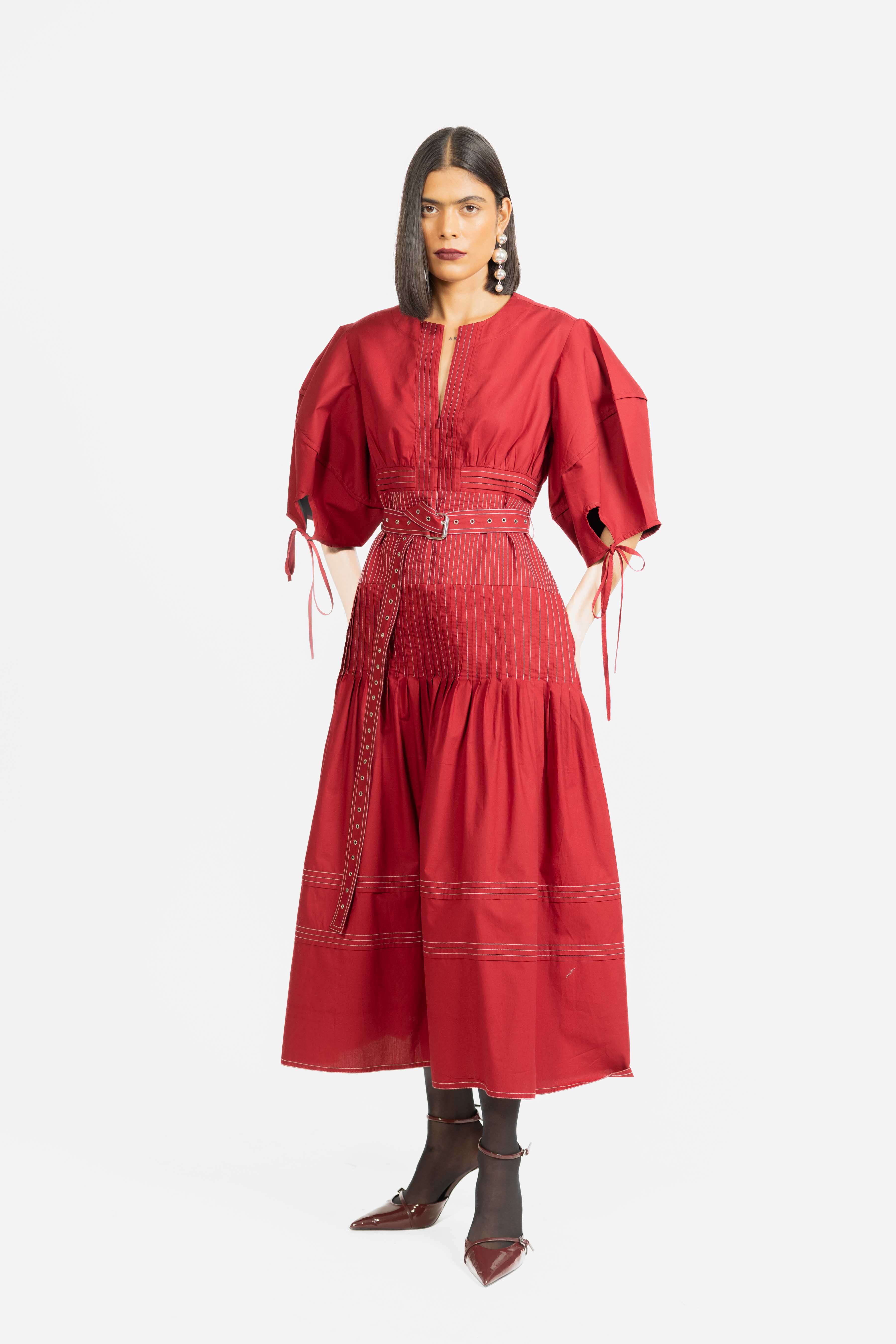 candy red dress Candy Red Straight Gown Design by Swatee Singh at Pernia's Pop Up Shop 2026