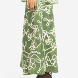 Daisy Embroidered Skirt