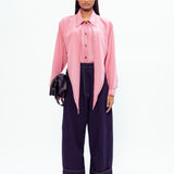 Scarf Crepe Shirt